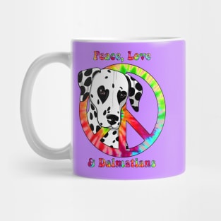 Peace, Love & Dalmatians Mug